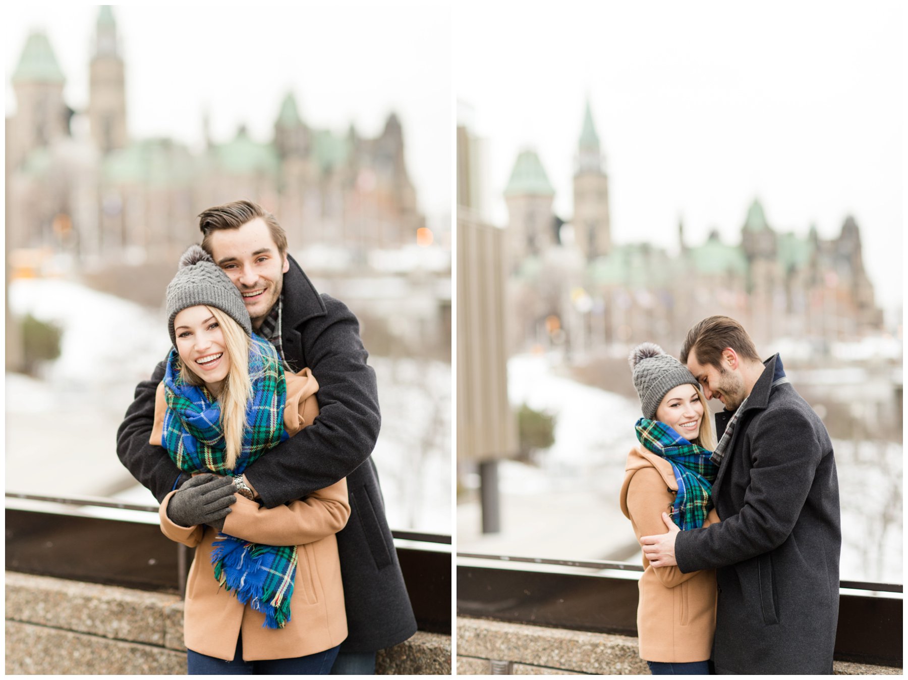 Ottawa Parliament Hill Winter Engagement Session