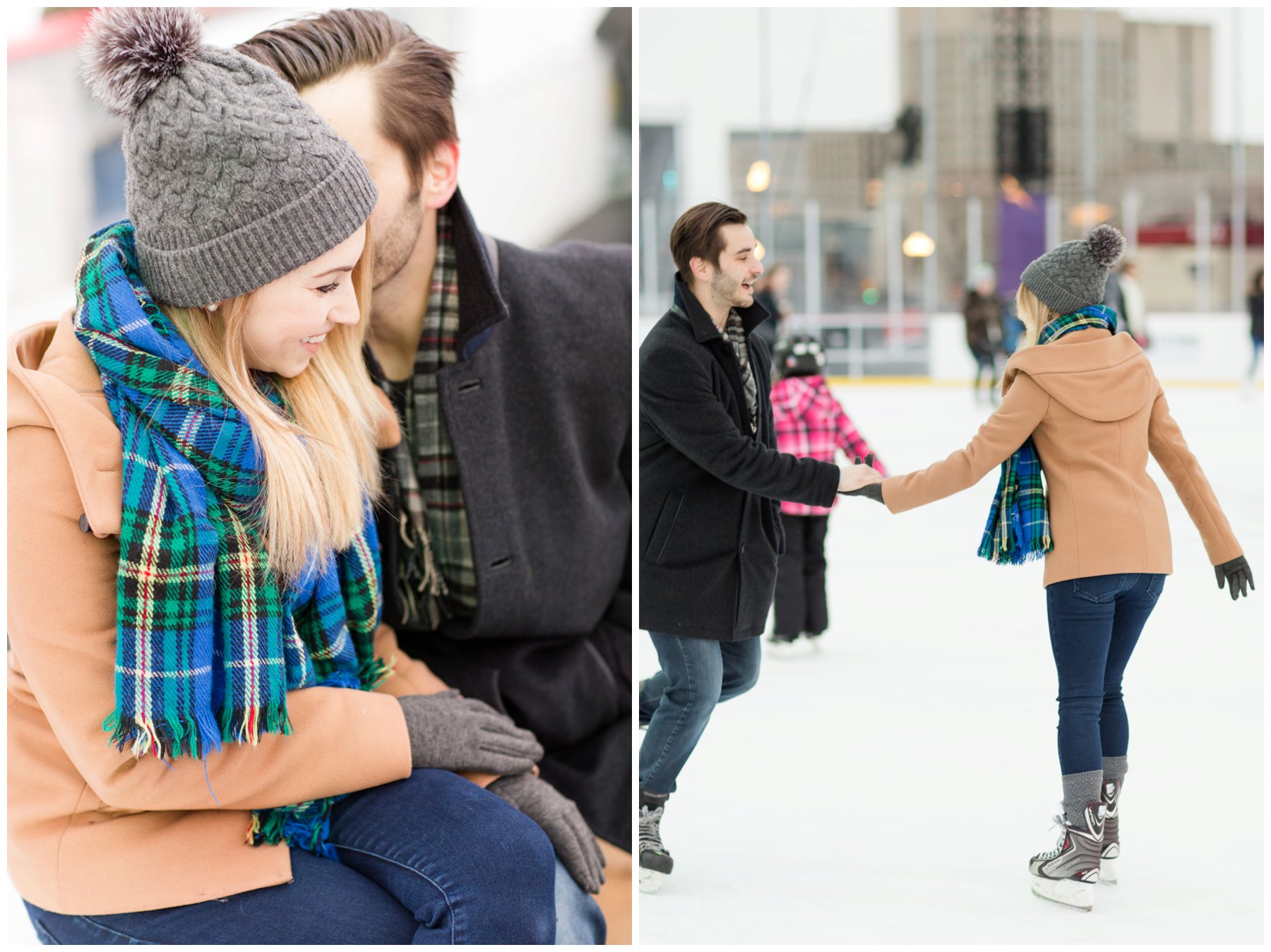 Skating Parliament Hill Ottawa Winter engagement