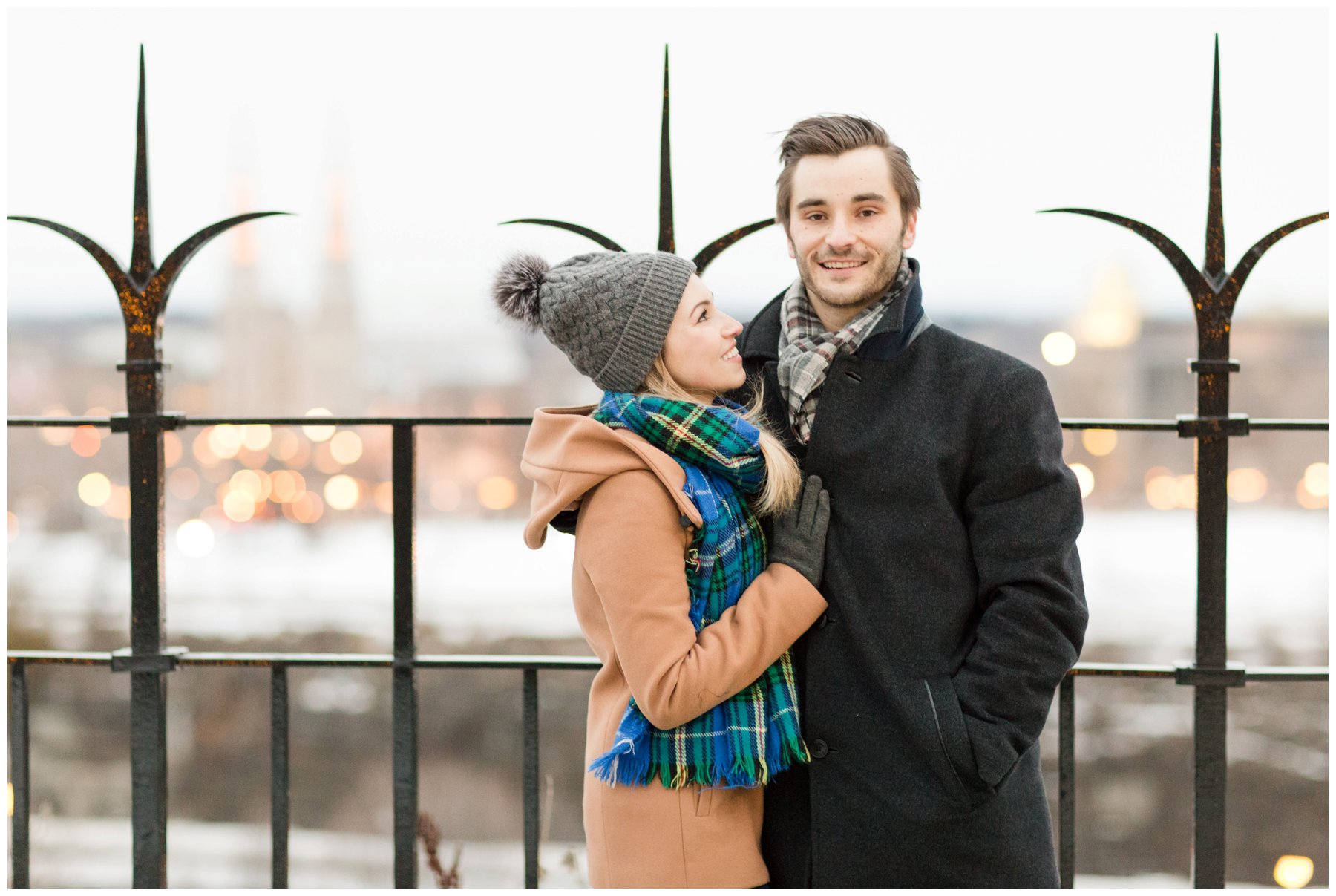 Downtown Ottawa winter engagement session