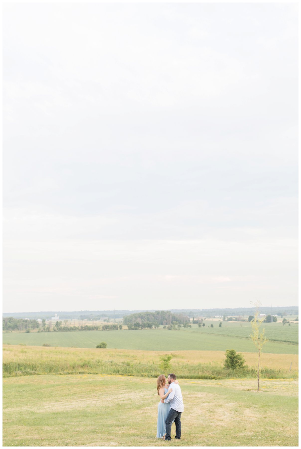 Light and airy romantic countryside Engagement in Luskville near Ottawa
