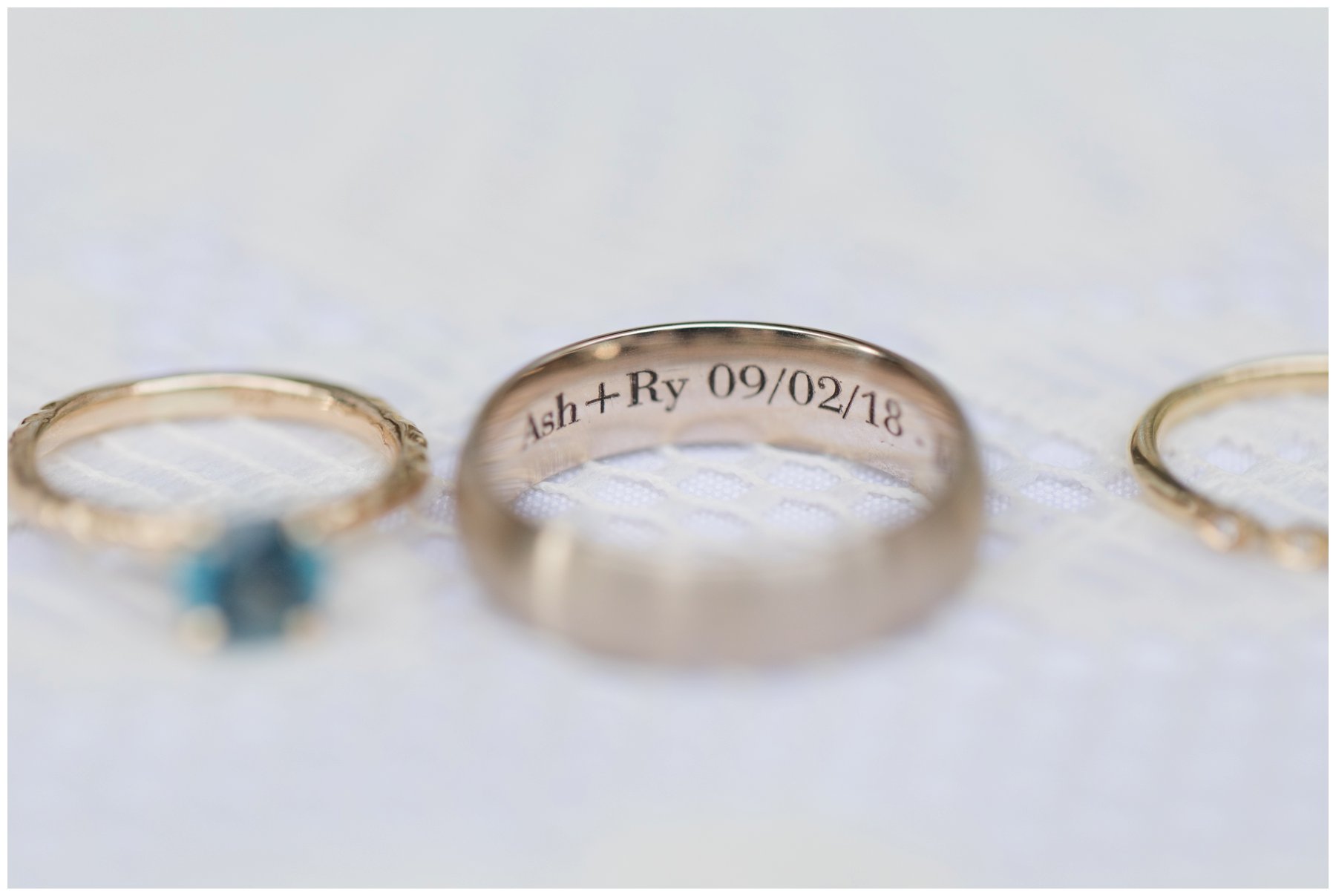 Engraved wedding ring - The Barnett Company, Ottawa Wedding Photographers