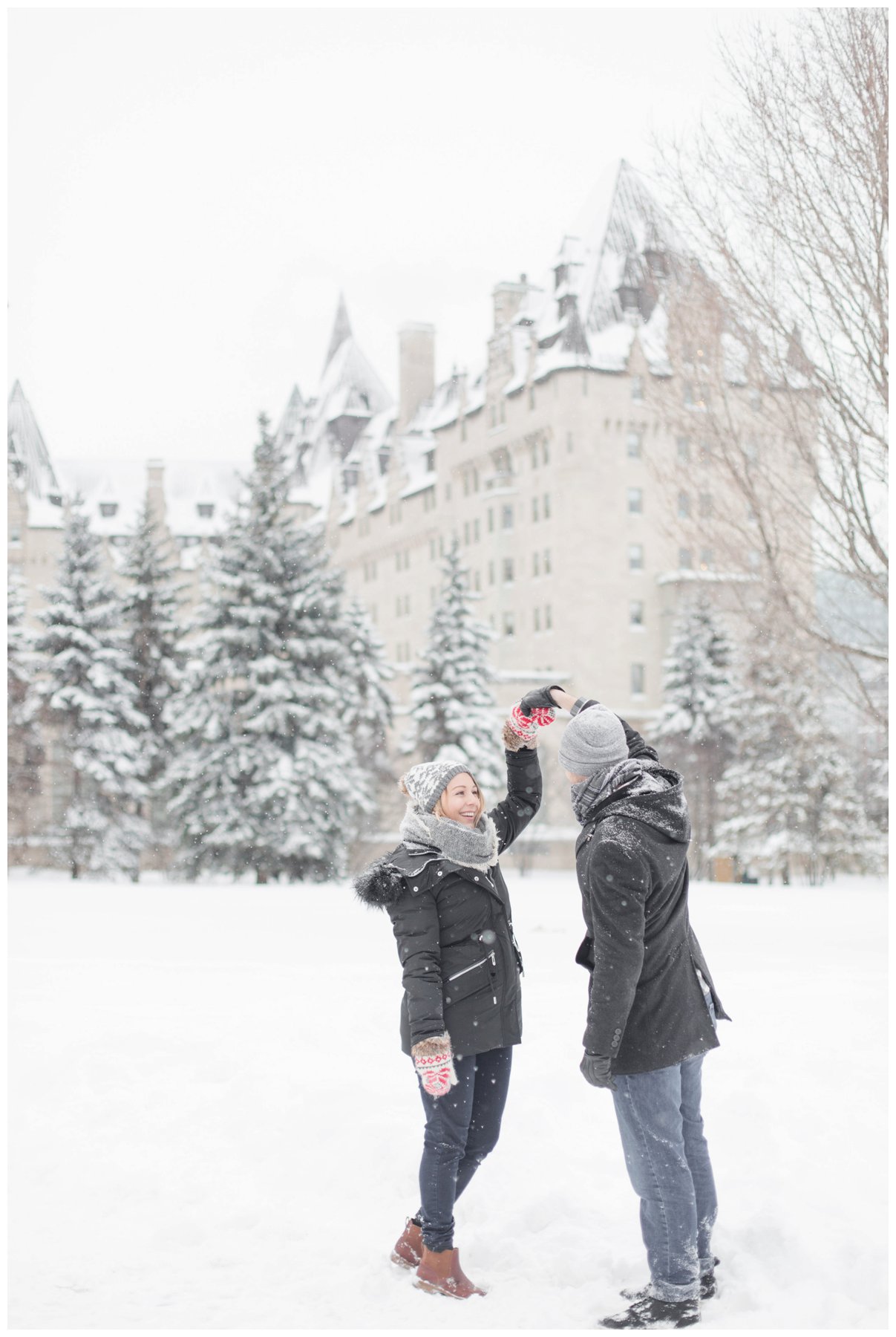 Ottawa Winter engagement session