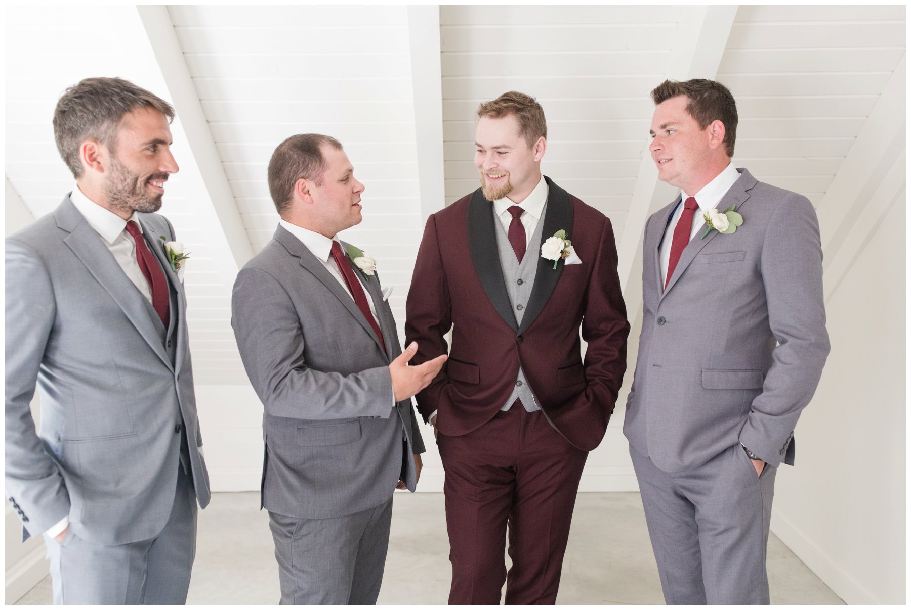 light and airy groom and groomsmen