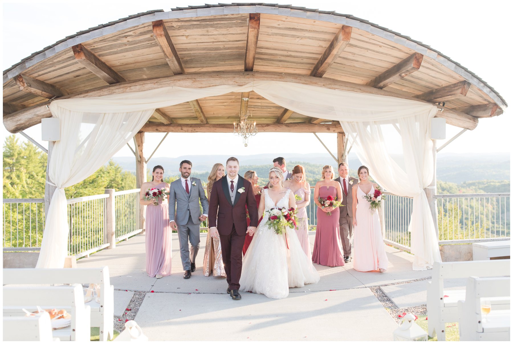 light bright and airy wedding party le belvedere